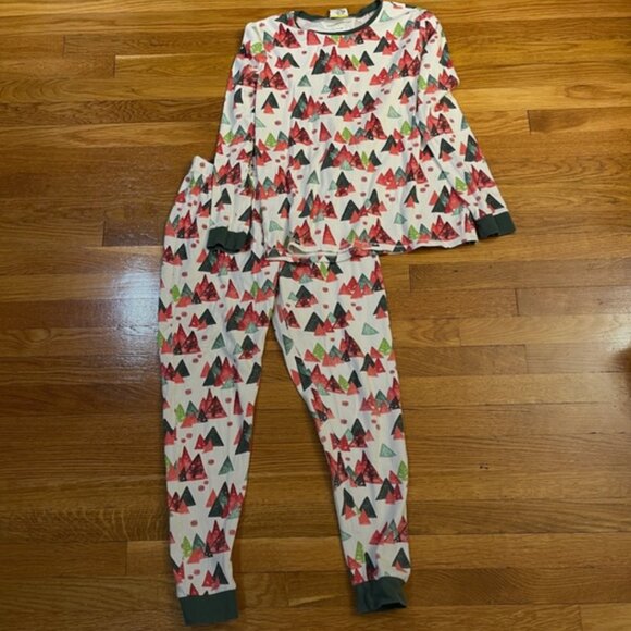 Burt's Bees Women's Holiday Tree Pajama Set (Long John) - Size Small - Picture 7 of 7